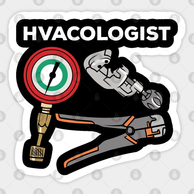 Hvac, Hvac Technician, Hvac Operator, Refrigeration Sticker by maxdax